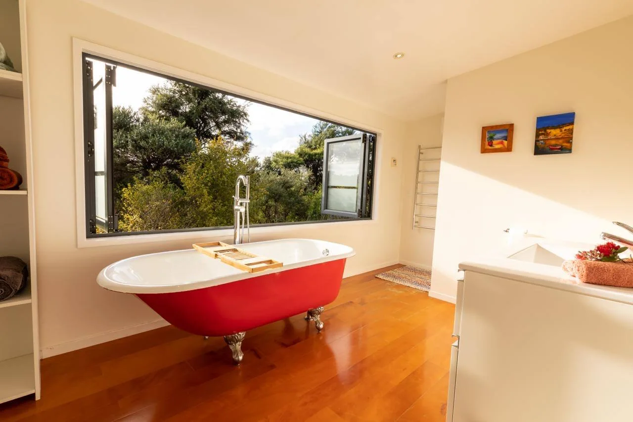 Tree House — off-grid holiday home, Medlands Beach, Great Barrier Island