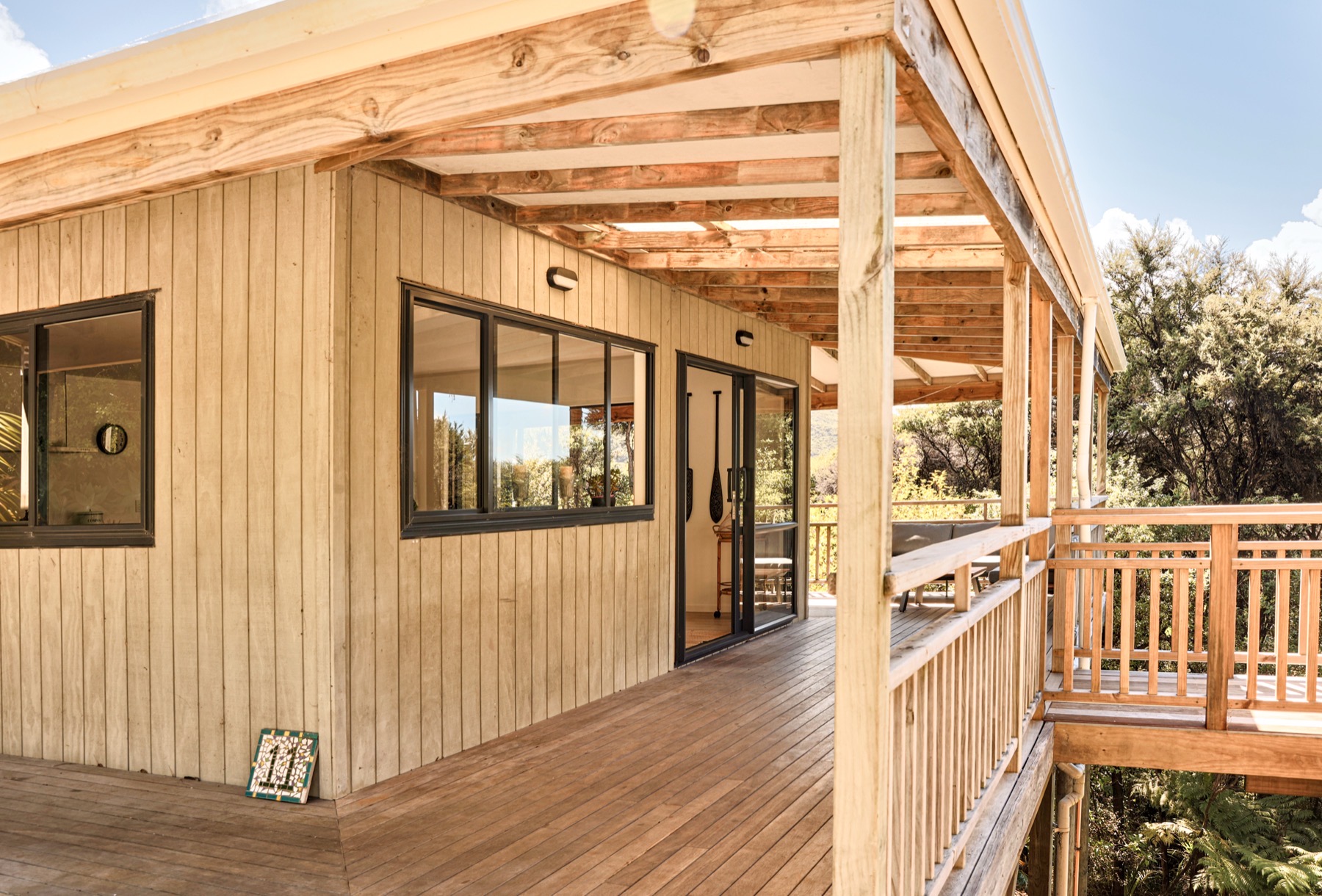Tree House — off-grid holiday home, Medlands Beach, Great Barrier Island