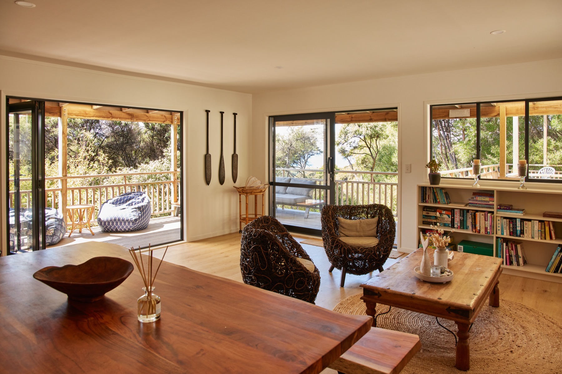Tree House — off-grid holiday home, Medlands Beach, Great Barrier Island